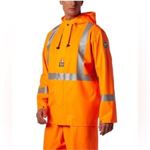 New men’s Helly Hansen fire retardant rain jacket